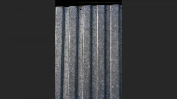 Galvanized panel texture