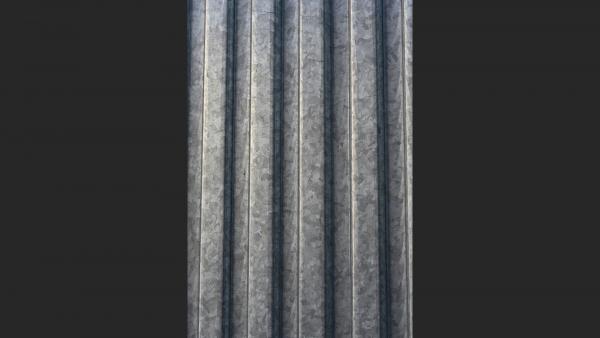 Galvanized panel texture